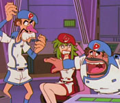 Villains Atasha, Sekobitchi, and Duwarusuki